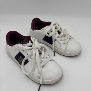 Polo by Ralph Lauren Kids‎ Sneakers in White and Burgundy